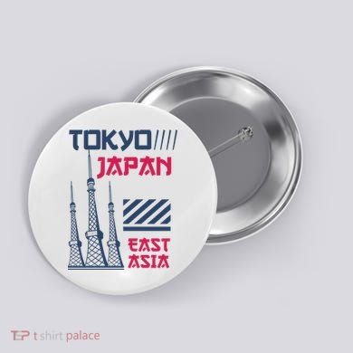 Tokyo Japan Button