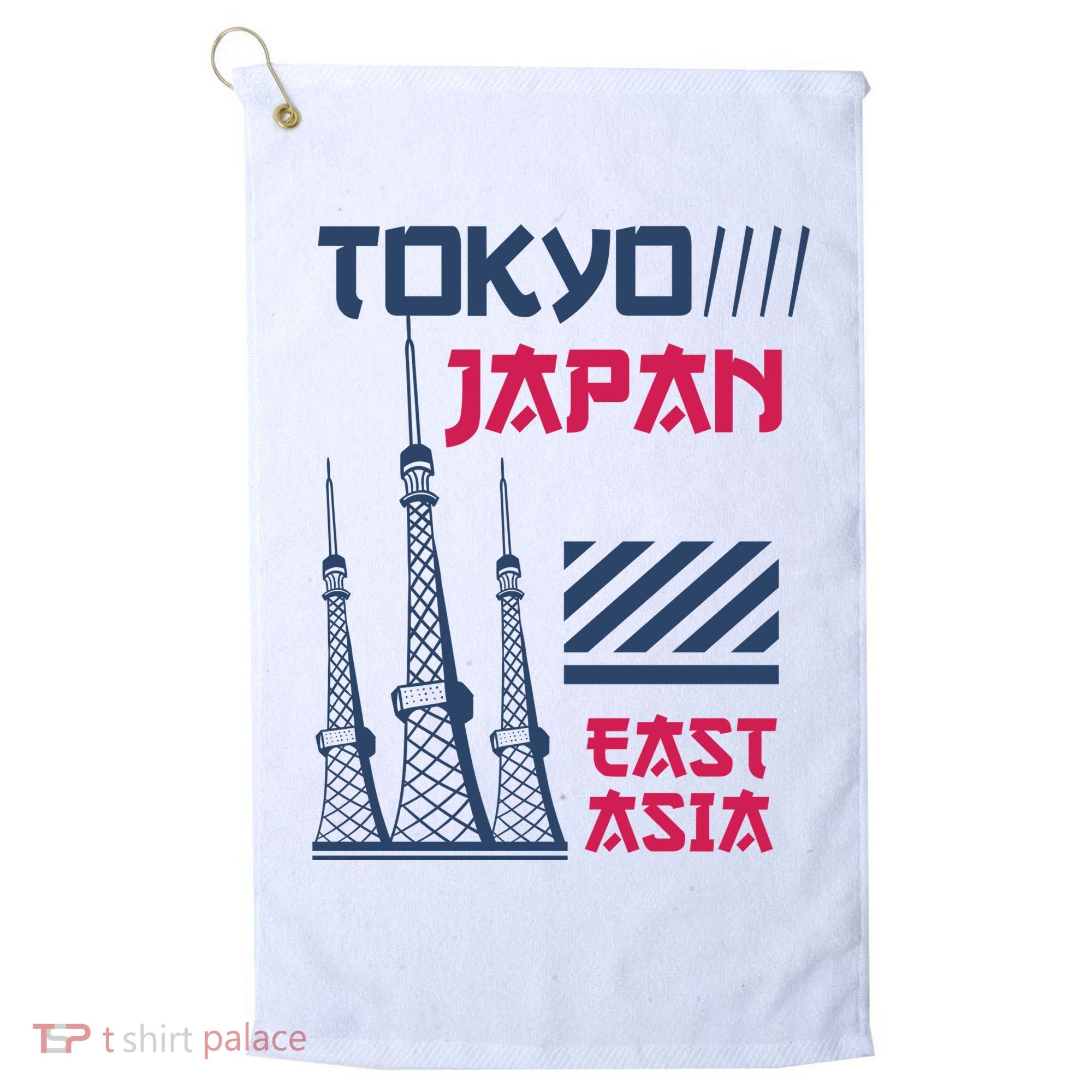 Tokyo Japan Golf Towel