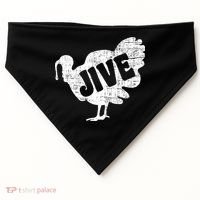 Thanksgiving Jive Turkey USA-Made Doggie Bandana thumb 0