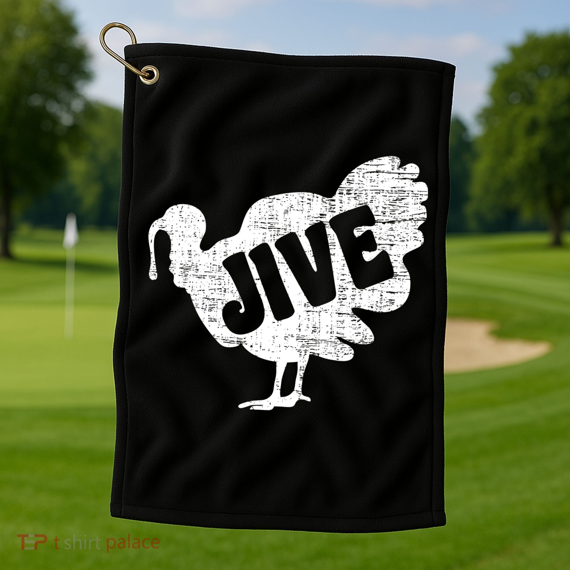 Thanksgiving Jive Turkey Golf Towel