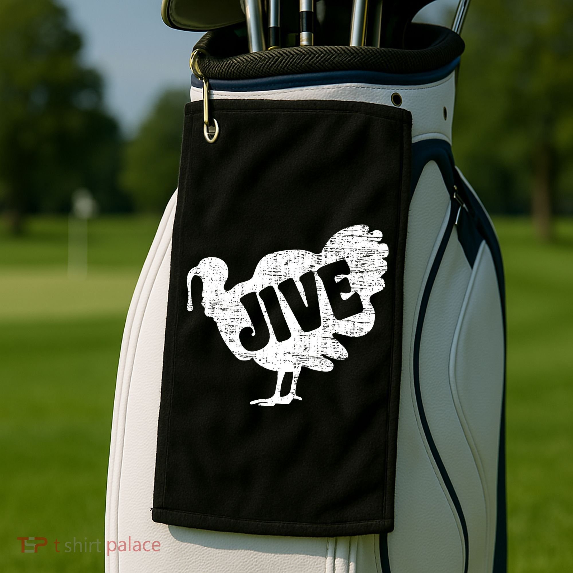 Thanksgiving Jive Turkey Golf Towel