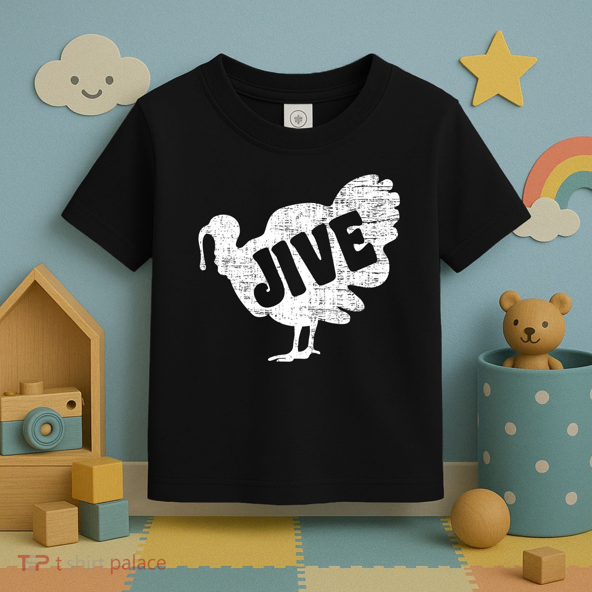 Thanksgiving Jive Turkey Toddler T-Shirt