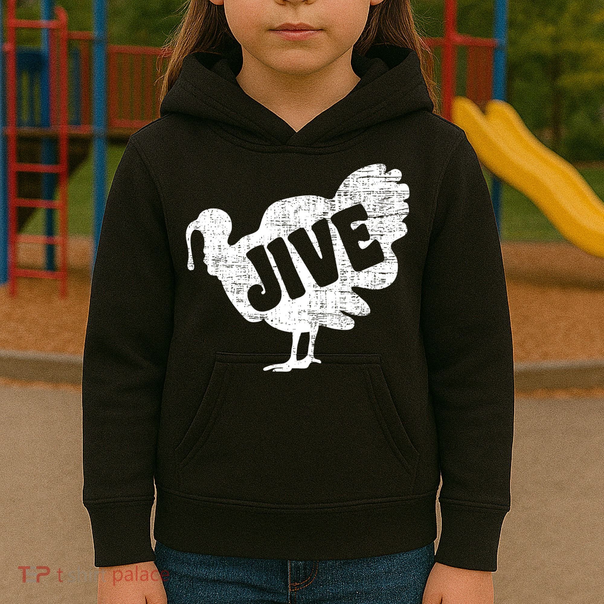 Thanksgiving Jive Turkey Kids Hoodie