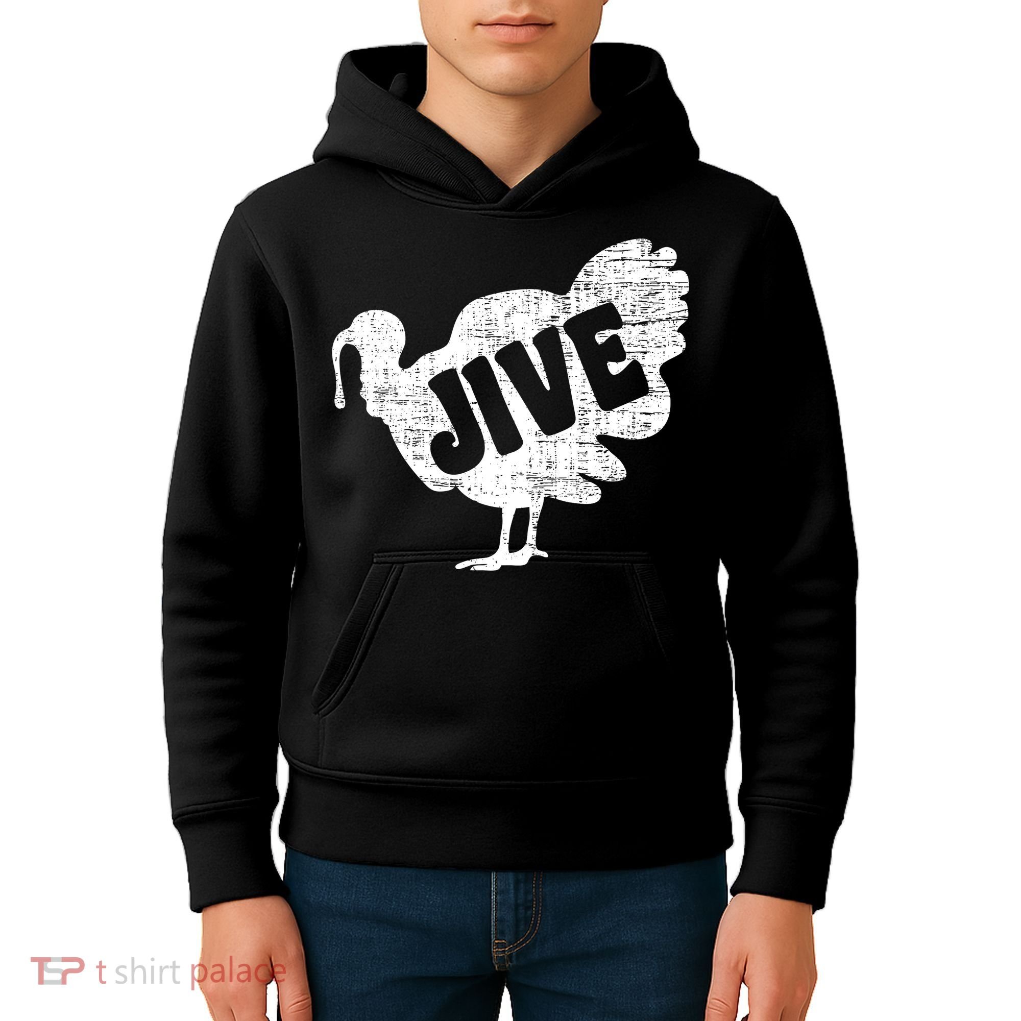 Thanksgiving Jive Turkey Kids Hoodie
