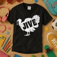 Thanksgiving Jive Turkey Kids T-Shirt thumb 3