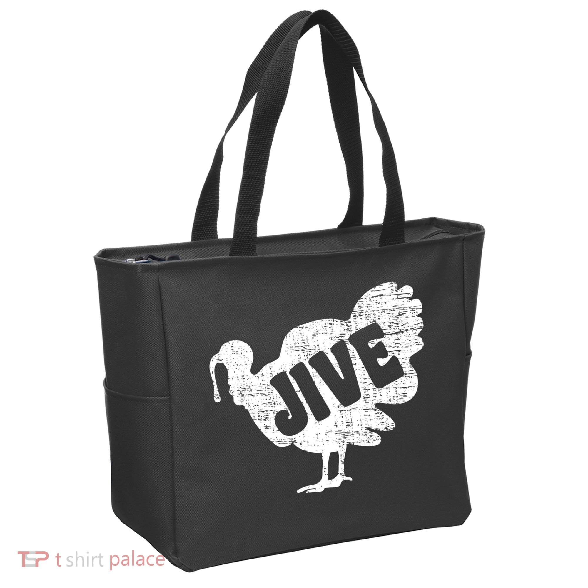 Thanksgiving Jive Turkey Tote Bag