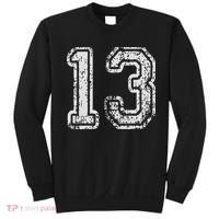 Team Jersey Uniforms Number 13 Thirteen School Sports Sweatshirt thumb 0