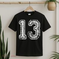 Team Jersey Uniforms Number 13 Thirteen School Sports T-Shirt thumb 2