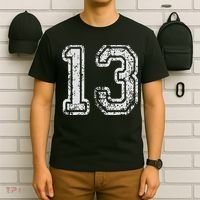 Team Jersey Uniforms Number 13 Thirteen School Sports T-Shirt thumb 6