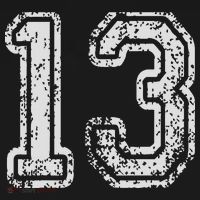 Team Jersey Uniforms Number 13 Thirteen School Sports Women's Hoodie thumb 2