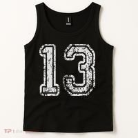 Team Jersey Uniforms Number 13 Thirteen School Sports Tank Top thumb 2