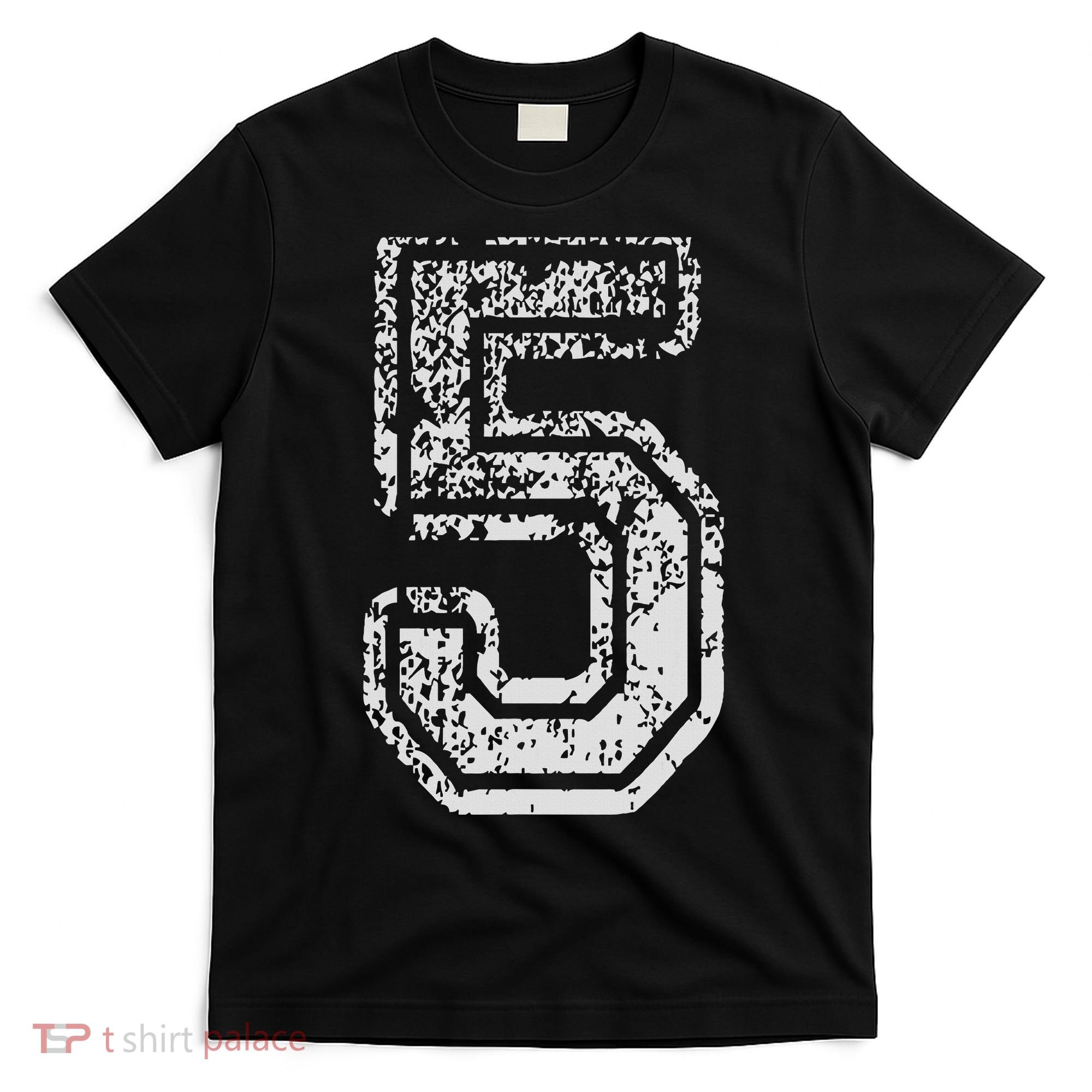 Team Jersey Uniforms Number 5 Five School Sports Birthdays T-Shirt