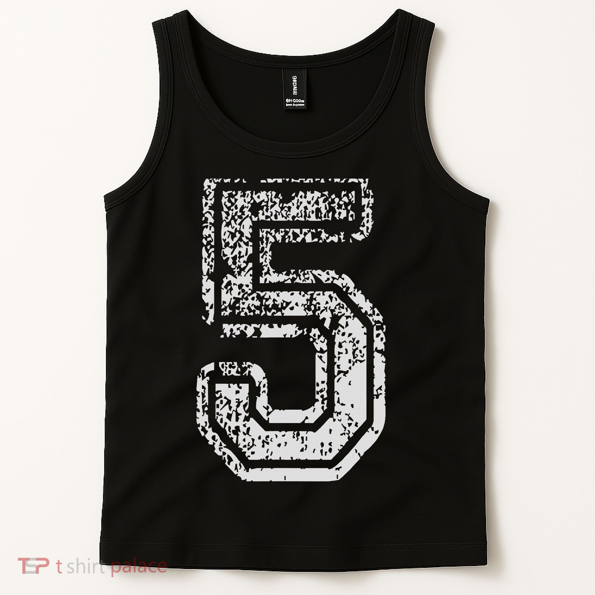 Team Jersey Uniforms Number 5 Five School Sports Birthdays Tank Top
