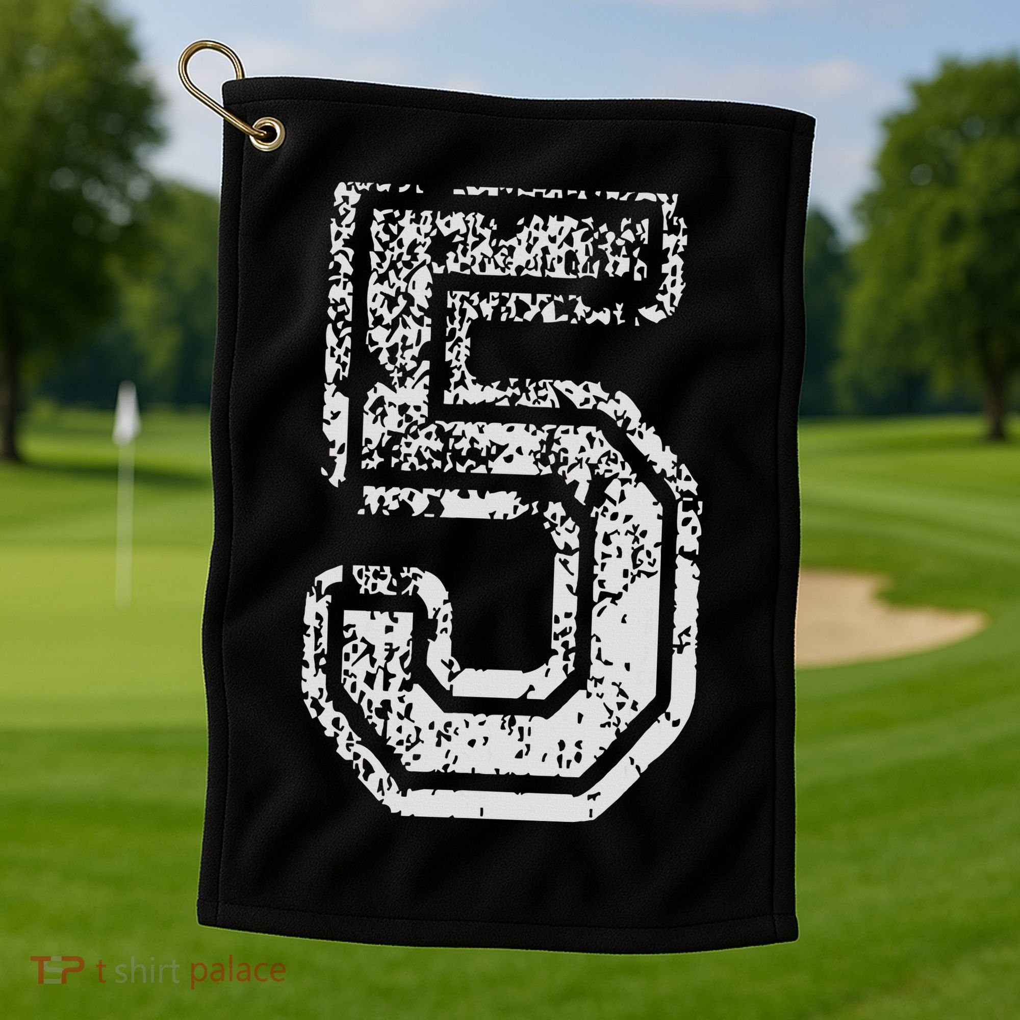 Team Jersey Uniforms Number 5 Five School Sports Birthdays Golf Towel