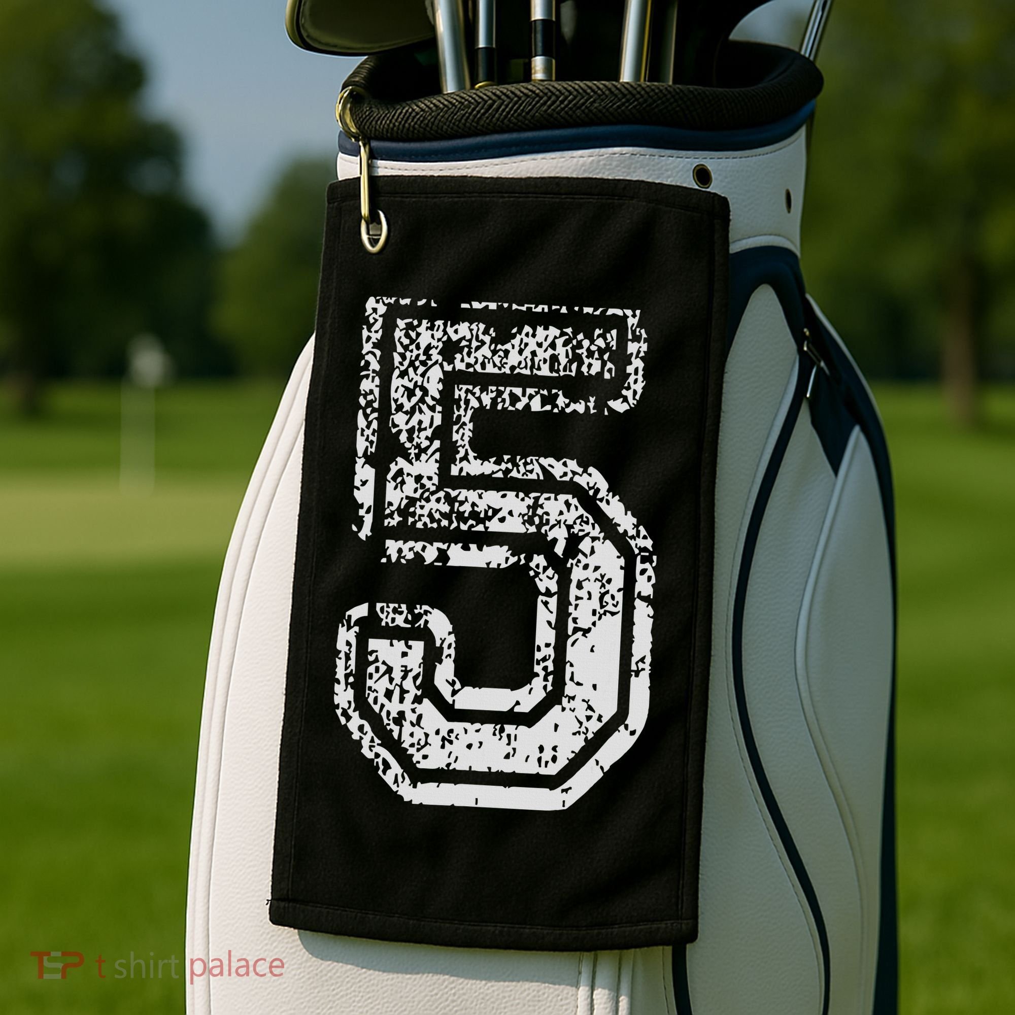 Team Jersey Uniforms Number 5 Five School Sports Birthdays Golf Towel