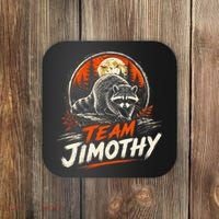 Team Jimothy Viral Raccoon Funny Coaster thumb 0