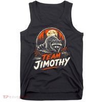Team Jimothy Viral Raccoon Funny Tank Top thumb 0