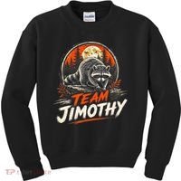 Team Jimothy Viral Raccoon Funny Kids Sweatshirt thumb 0