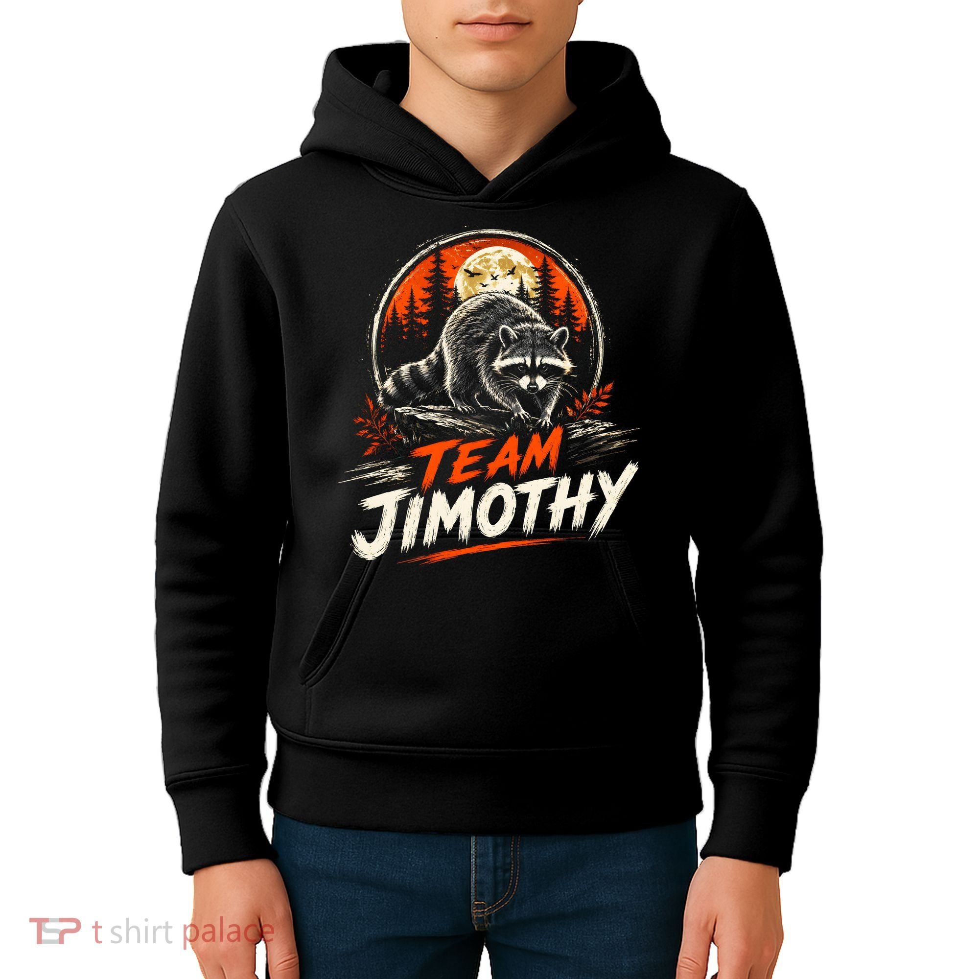 Team Jimothy Viral Raccoon Funny Kids Hoodie