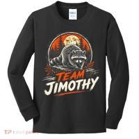 Team Jimothy Viral Raccoon Funny Kids Long Sleeve Shirt thumb 0