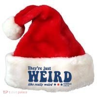 TheyRe Just Weird Antitrump TheyRe Weird Vote Blue Santa Hat thumb 0
