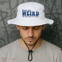 TheyRe Just Weird Antitrump TheyRe Weird Vote Blue Bucket Hat thumb 2