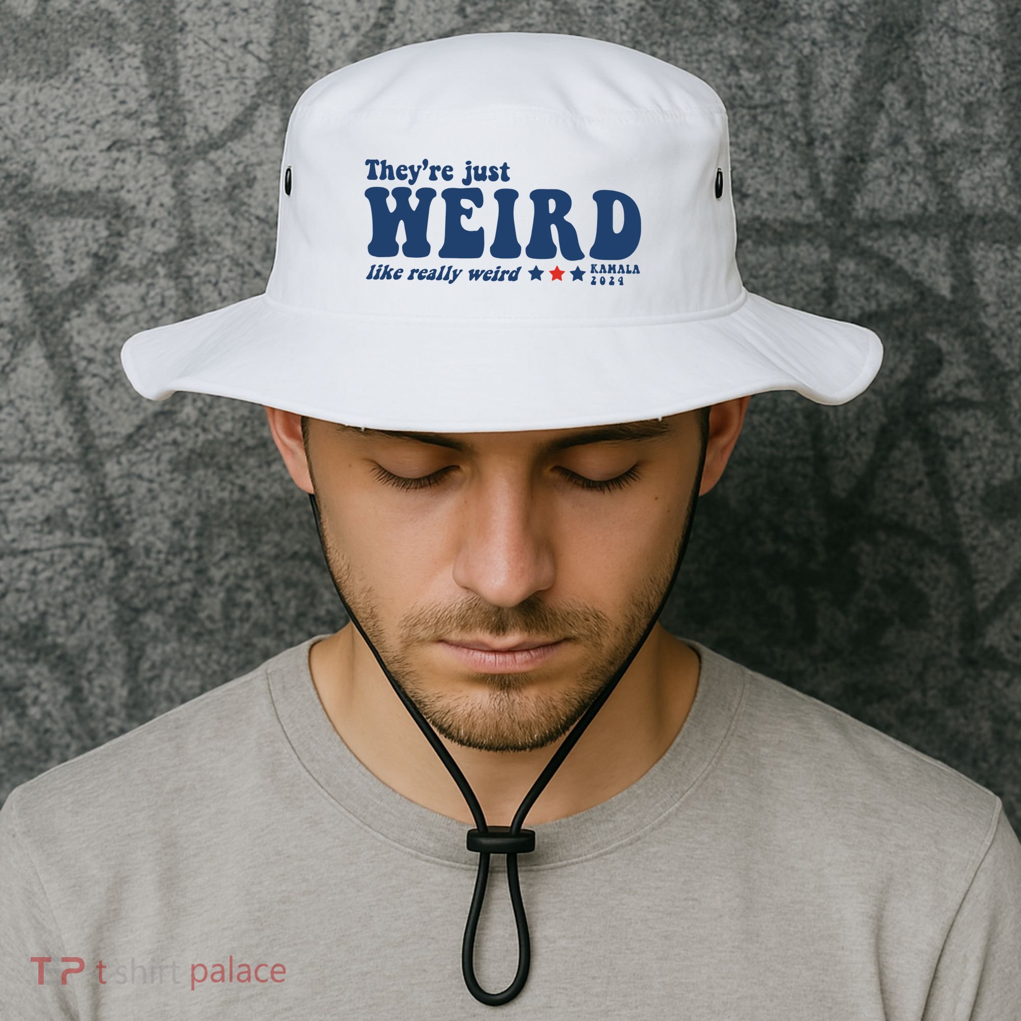 TheyRe Just Weird Antitrump TheyRe Weird Vote Blue Bucket Hat