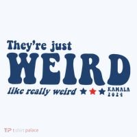 TheyRe Just Weird Antitrump TheyRe Weird Vote Blue Bucket Hat thumb 4