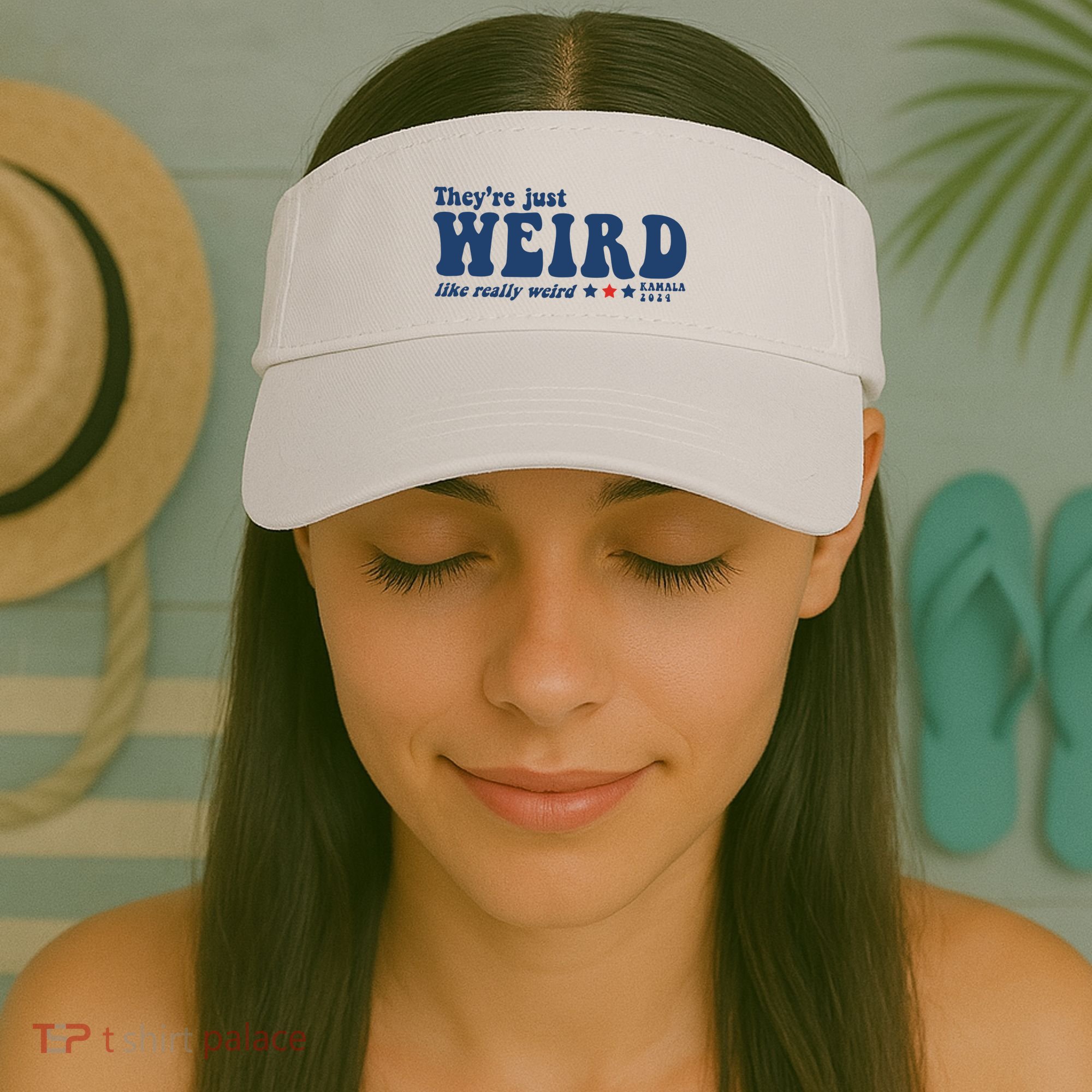 TheyRe Just Weird Antitrump TheyRe Weird Vote Blue Visor
