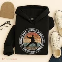 Taekwondo Karate 5 Tenets Martial Arts Uniform Hoodie thumb 4