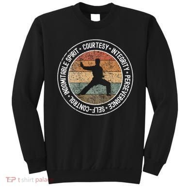 Taekwondo Karate 5 Tenets Martial Arts Uniform Sweatshirt