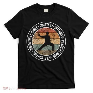 Taekwondo Karate 5 Tenets Martial Arts Uniform T-Shirt
