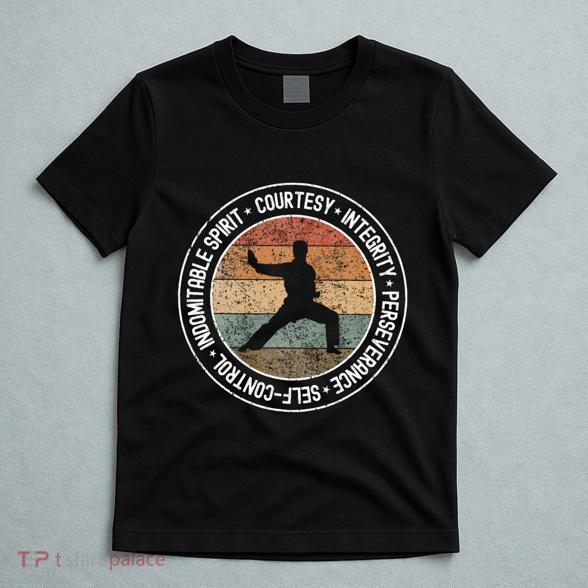 Taekwondo Karate 5 Tenets Martial Arts Uniform T-Shirt