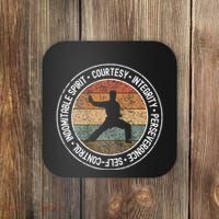 Taekwondo Karate 5 Tenets Martial Arts Uniform Coaster thumb 0