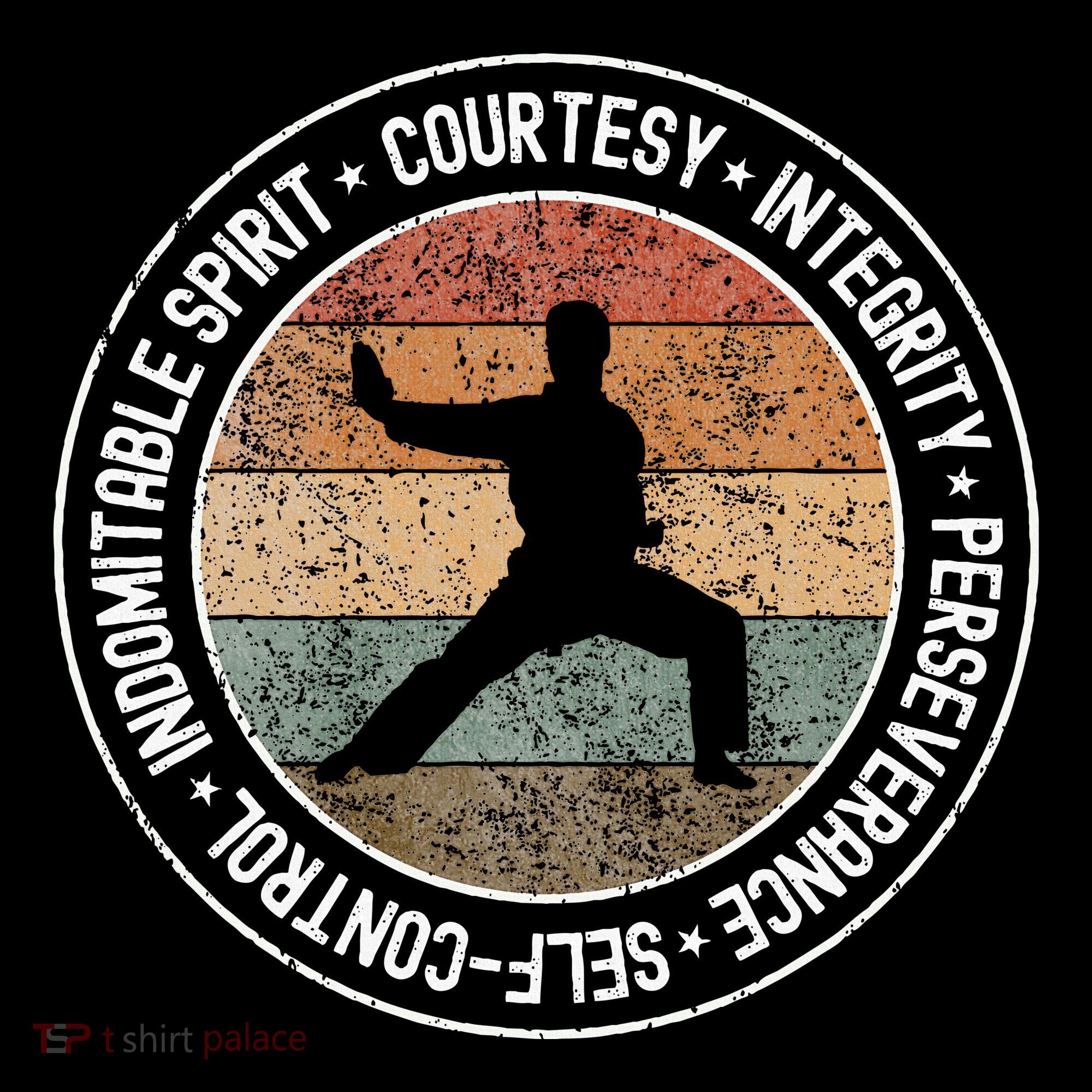 Taekwondo Karate 5 Tenets Martial Arts Uniform Women's Hoodie
