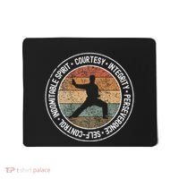 Taekwondo Karate 5 Tenets Martial Arts Uniform Mousepad thumb 0