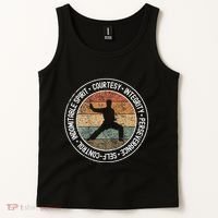 Taekwondo Karate 5 Tenets Martial Arts Uniform Tank Top thumb 2