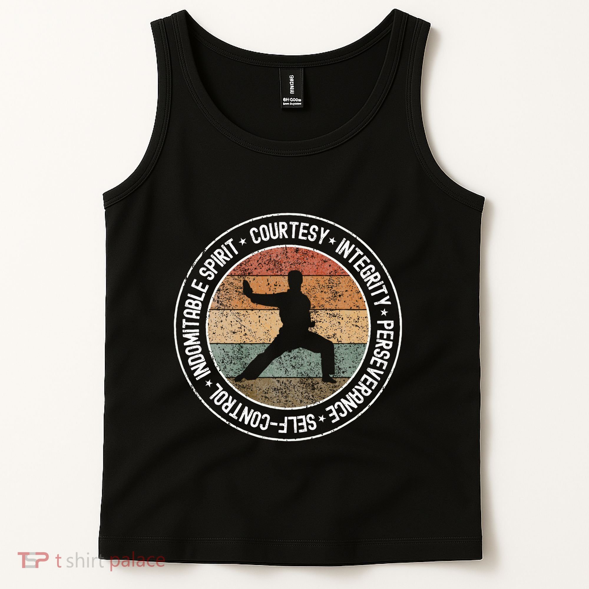 Taekwondo Karate 5 Tenets Martial Arts Uniform Tank Top
