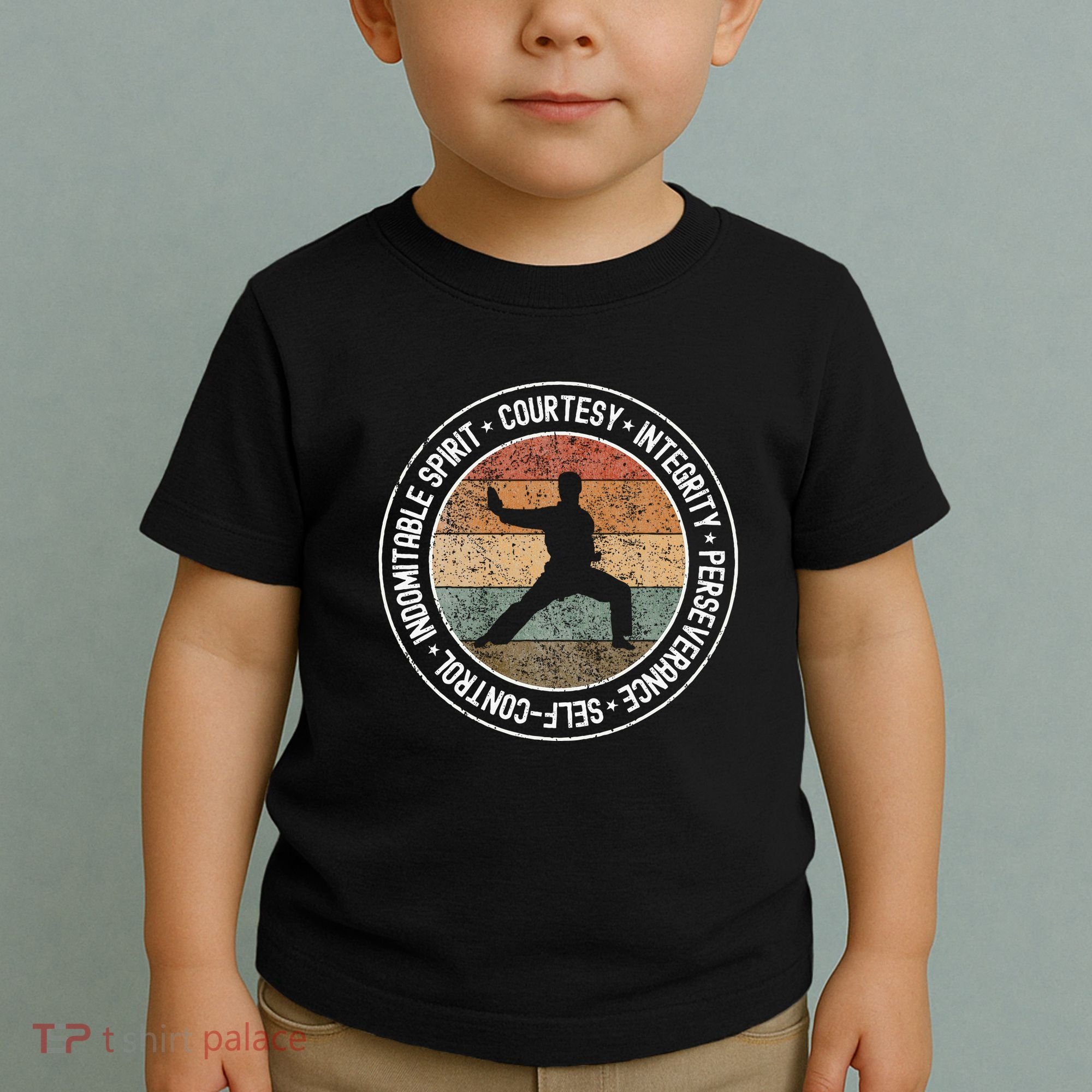 Taekwondo Karate 5 Tenets Martial Arts Uniform Toddler T-Shirt