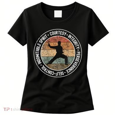 Taekwondo Karate 5 Tenets Martial Arts Uniform Women's T-Shirt