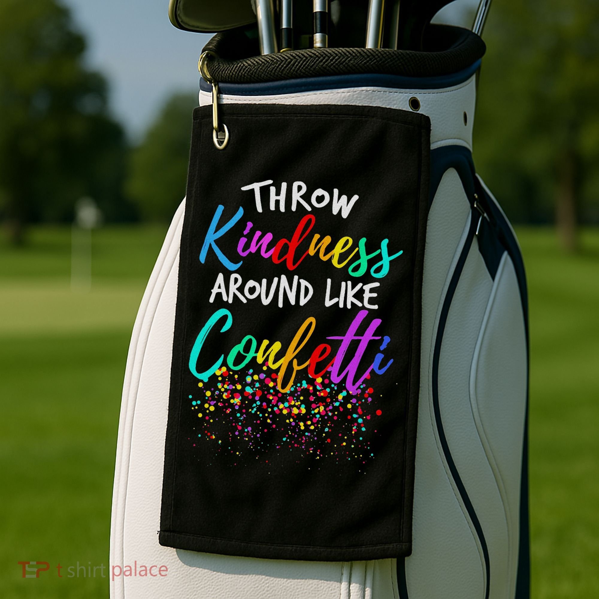 Throw Kindness Around Like Confetti Kind Teacher Golf Towel