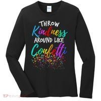 Throw Kindness Around Like Confetti Kind Teacher Women's Long Sleeve Shirt thumb 0