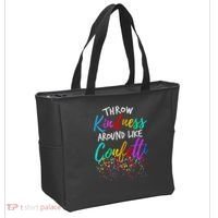 Throw Kindness Around Like Confetti Kind Teacher Tote Bag thumb 2