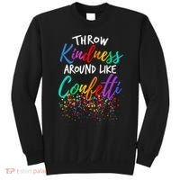 Throw Kindness Around Like Confetti Kind Teacher Kid Sweatshirt thumb 0