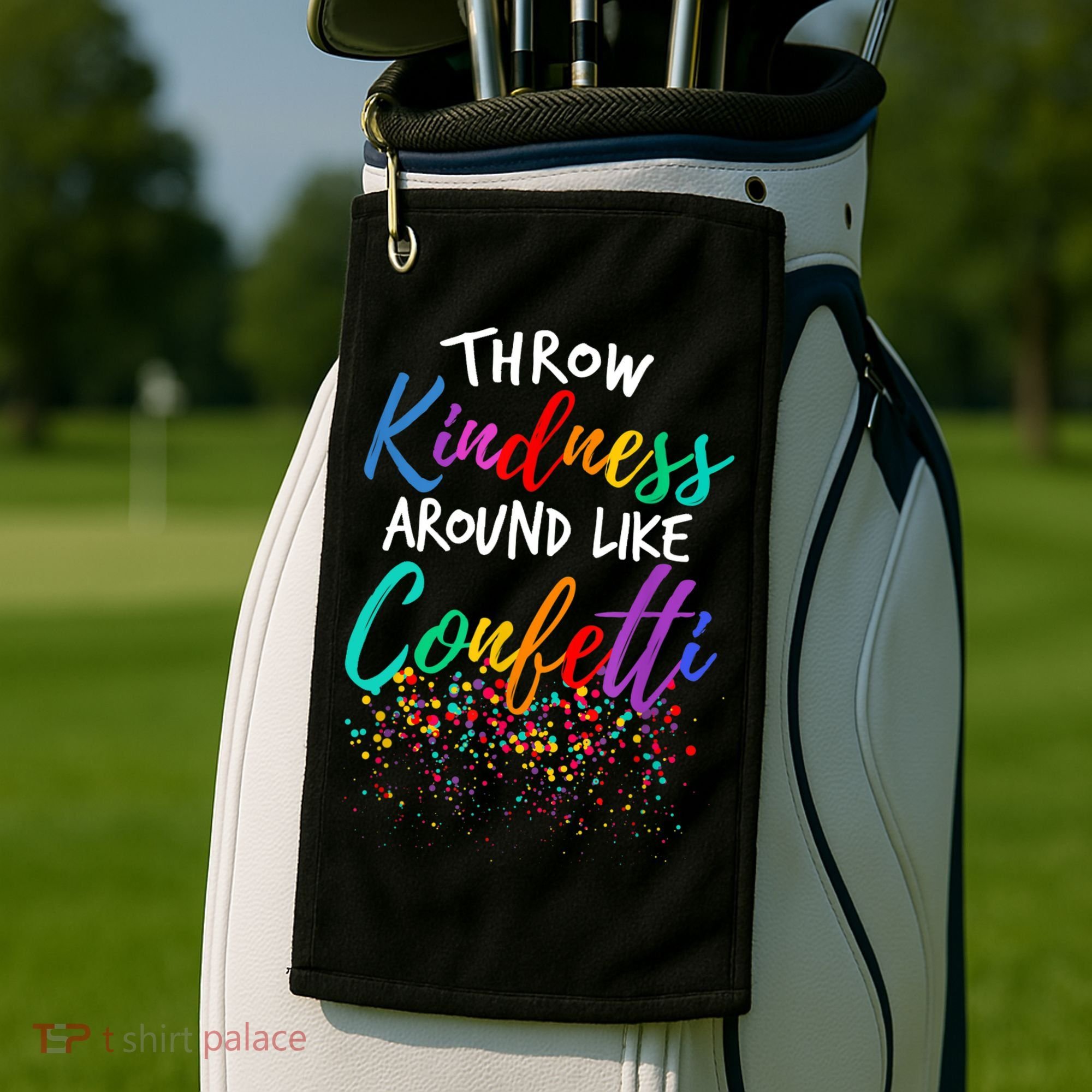 Throw Kindness Around Like Confetti Kind Teacher Kid Golf Towel