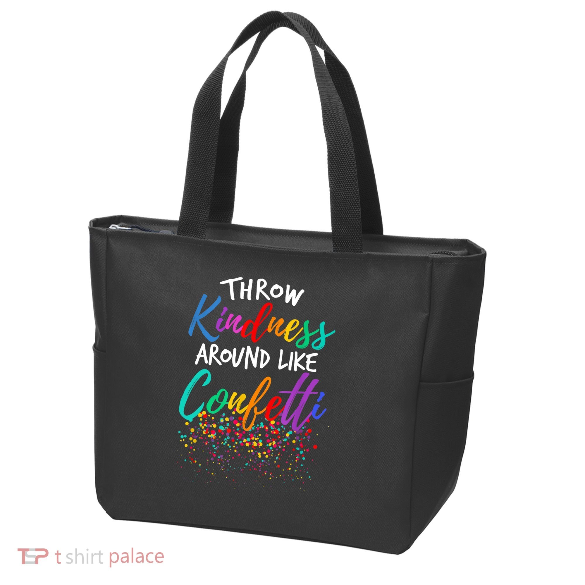 Throw Kindness Around Like Confetti Kind Teacher Kid Tote Bag