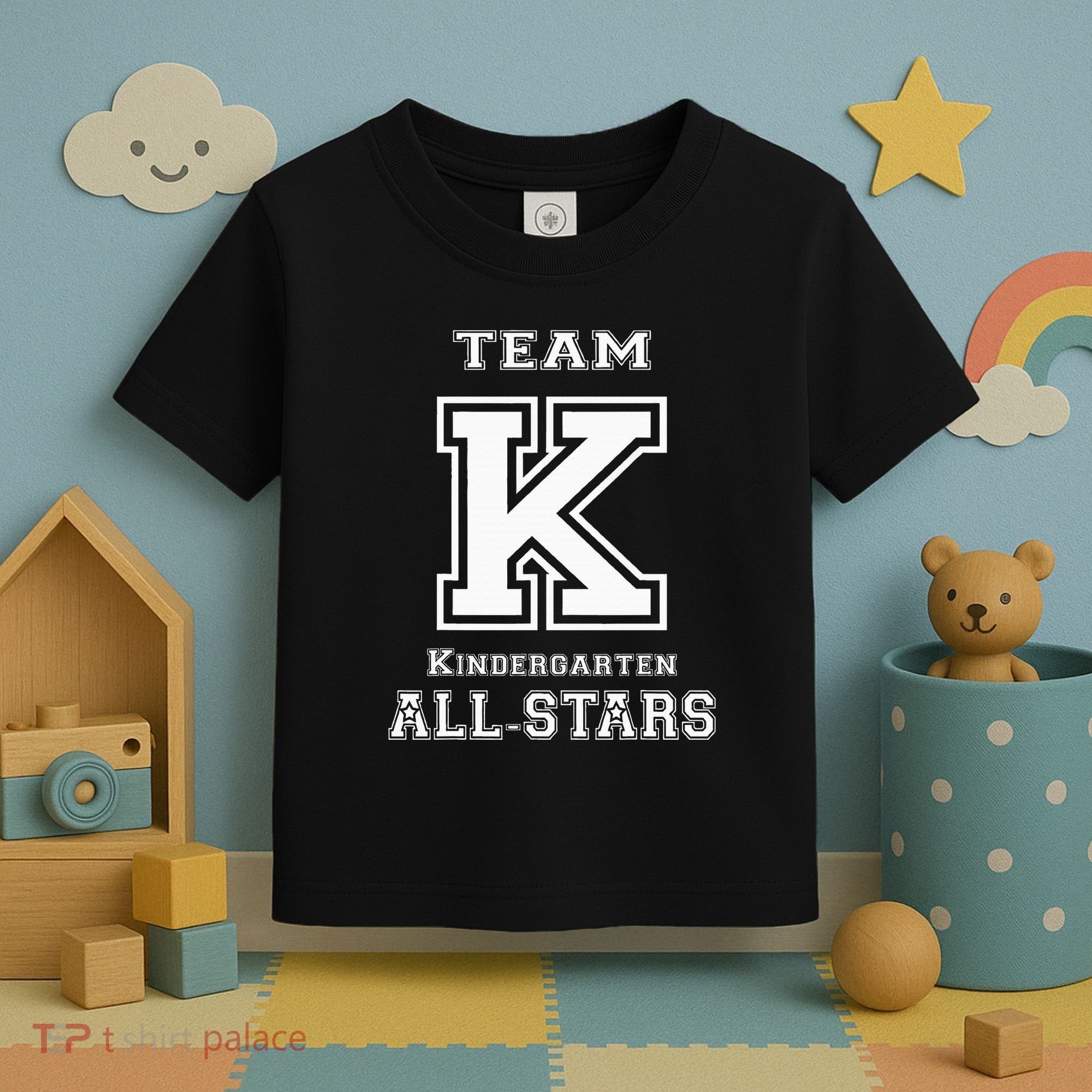 Team Kindergarten All Stars Sport Jersey Toddler T-Shirt