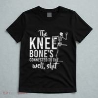 The Knee BoneS Connected To The Well Shit Amputee Gifts T-Shirt thumb 5