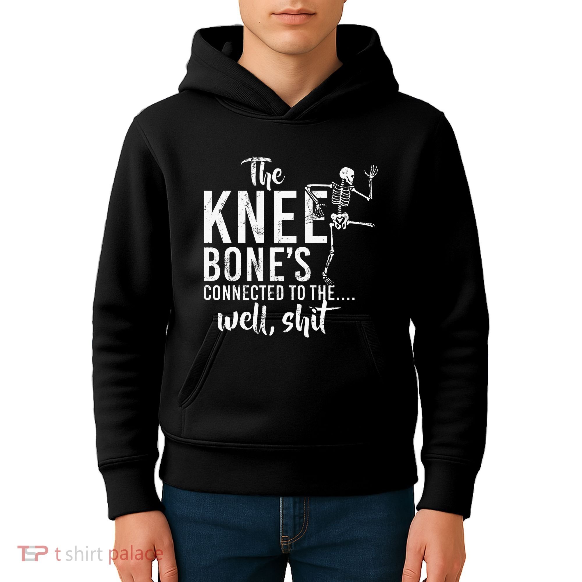 The Knee BoneS Connected To The Well Shit Amputee Gifts Kids Hoodie