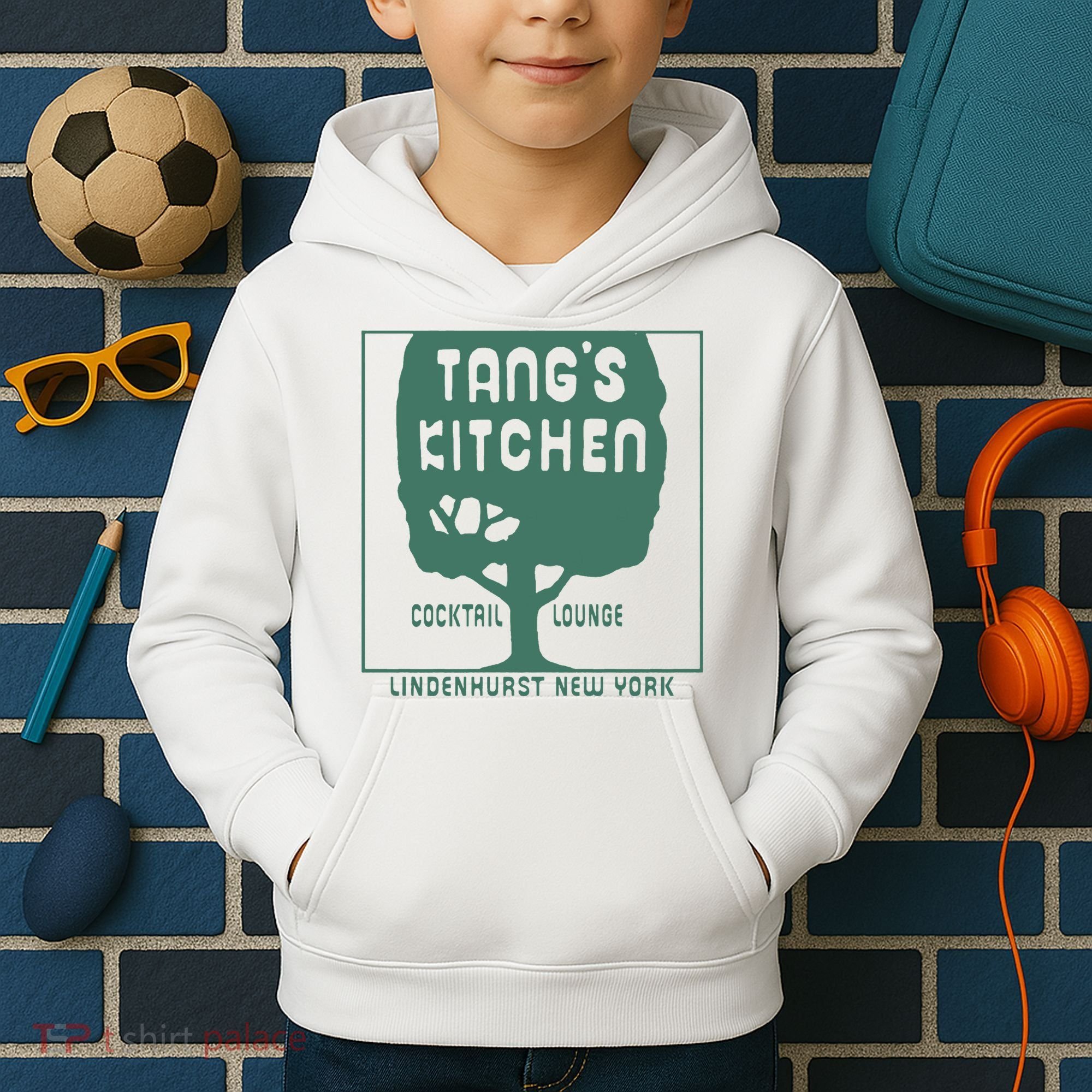Tangs Kitchen Cocktail Lounge Lindenhurst New York Kids Hoodie